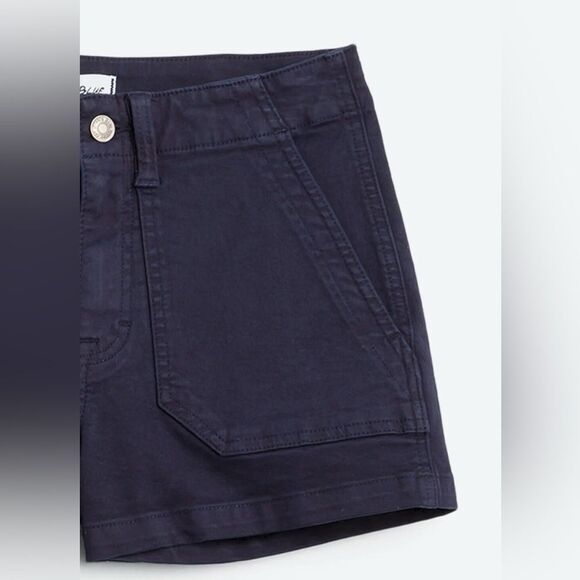 Studio Blue Women's Sophia Mid Rise Utility Shorts Navy Size 28 - Picture 4 of 9
